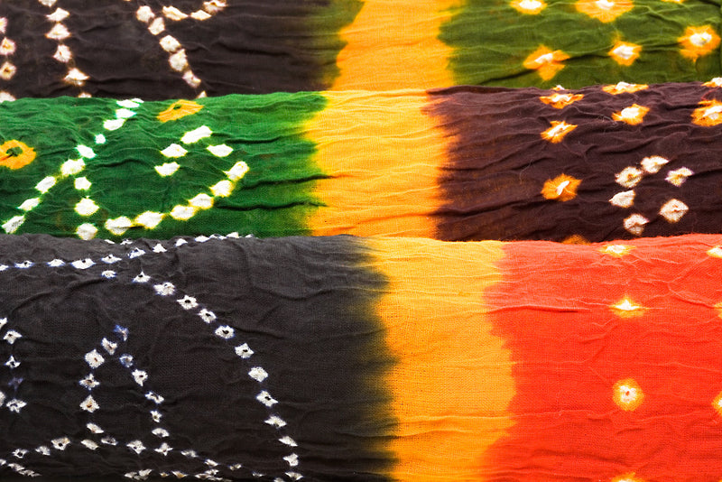 Cotton Bandhni Scarves, detail © 2015 Indika