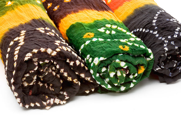 Cotton Bandhni Scarves © 2015 Indika